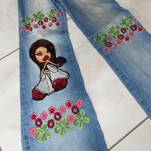 BRATZ flared low rise jeans